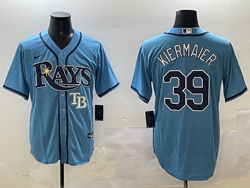 Men Tampa Bay Rays #39 Kiermaier Light Blue Game 2025 Nike MLB Jersey style 5